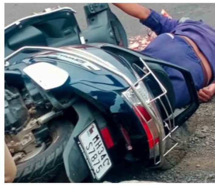 पडलेल्या गिट्टीमुळे दुचाकी घसरली,ट्रकखाली सापडून युवकाचा दुर्दैवी अंत