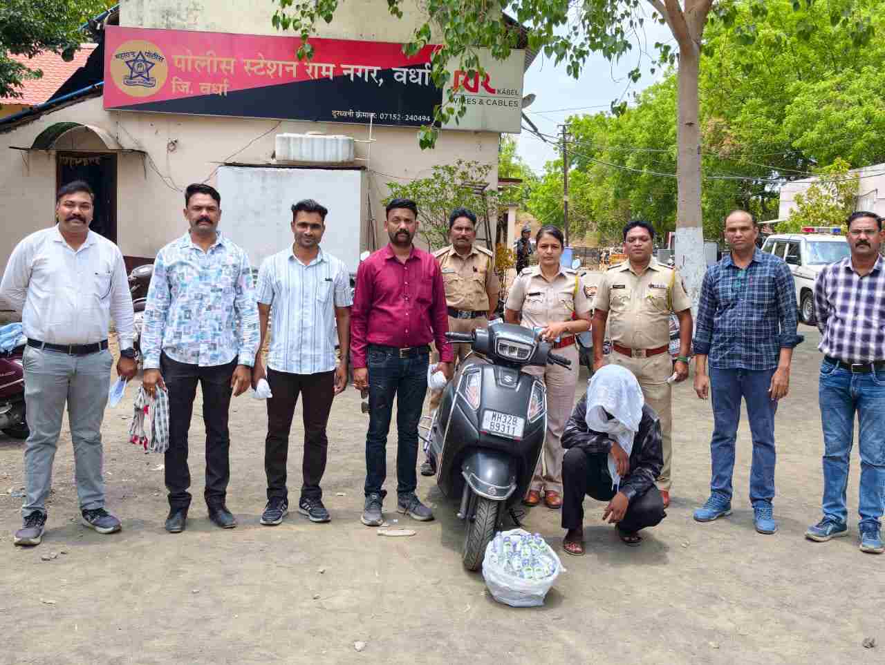 रामनगर पोलिसांची दारूबंदीविरोधात धडक कारवाई; १.२० लाखांचा मुद्देमाल जप्त