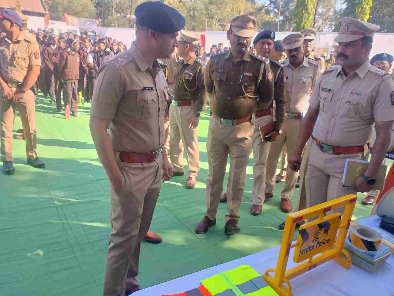 पोलीस वर्धापन दिनानिमित्त वर्धा पोलीस मुख्यालयात भव्य पोलीस प्रदर्शनीचे यशस्वी आयोजन