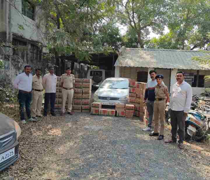 अल्लीपूर शिवारात राज्य उत्पादन शुल्क विभागाची मध्यरात्री थरारक कारवाई; ५.४६ लाखांचा अवैध दारू साठा जप्त