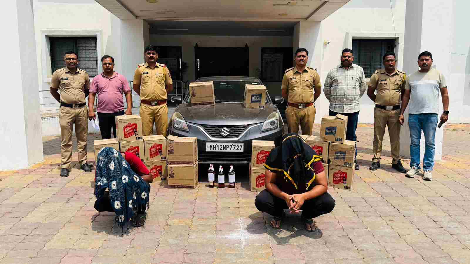 वर्धा शहर पोलिसांची धडक कारवाई; अवैध विदेशी दारू वाहतूक करणारे दोन आरोपी जेलबंद