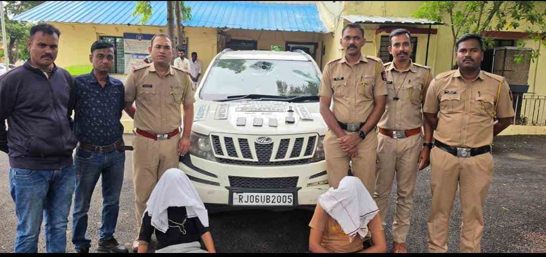 चाकूचा धाक दाखवून लुटण्याचा प्रयत्न करणाऱ्या राजस्थानच्या दोन सराईत गुन्हेगारांना वडनेर पोलिसांकडून अटक