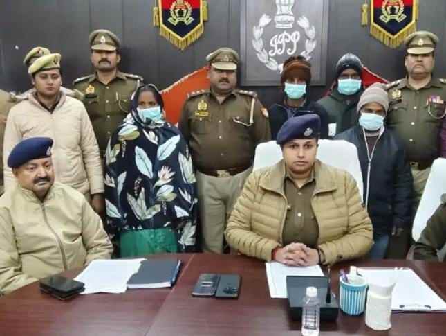 बहू ने की सास की हत्या चार गिरफ्तार पुलिस ने किया खुलासा