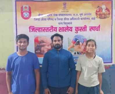 महेश ज्ञानपीठच्या विद्यार्थ्यांची कुस्ती स्पर्धेत जिल्हा स्तरावर निवड