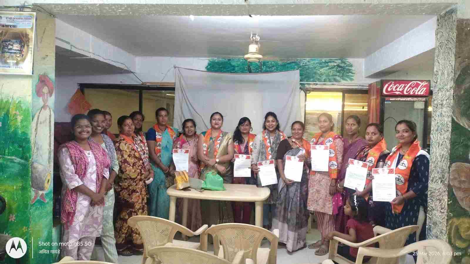 हिंगणघाटमध्ये शिवसेना महिला आघाडीची नवी कार्यकारिणी जाहीर; पदाधिकाऱ्यांचा उत्साहात शपथविधी