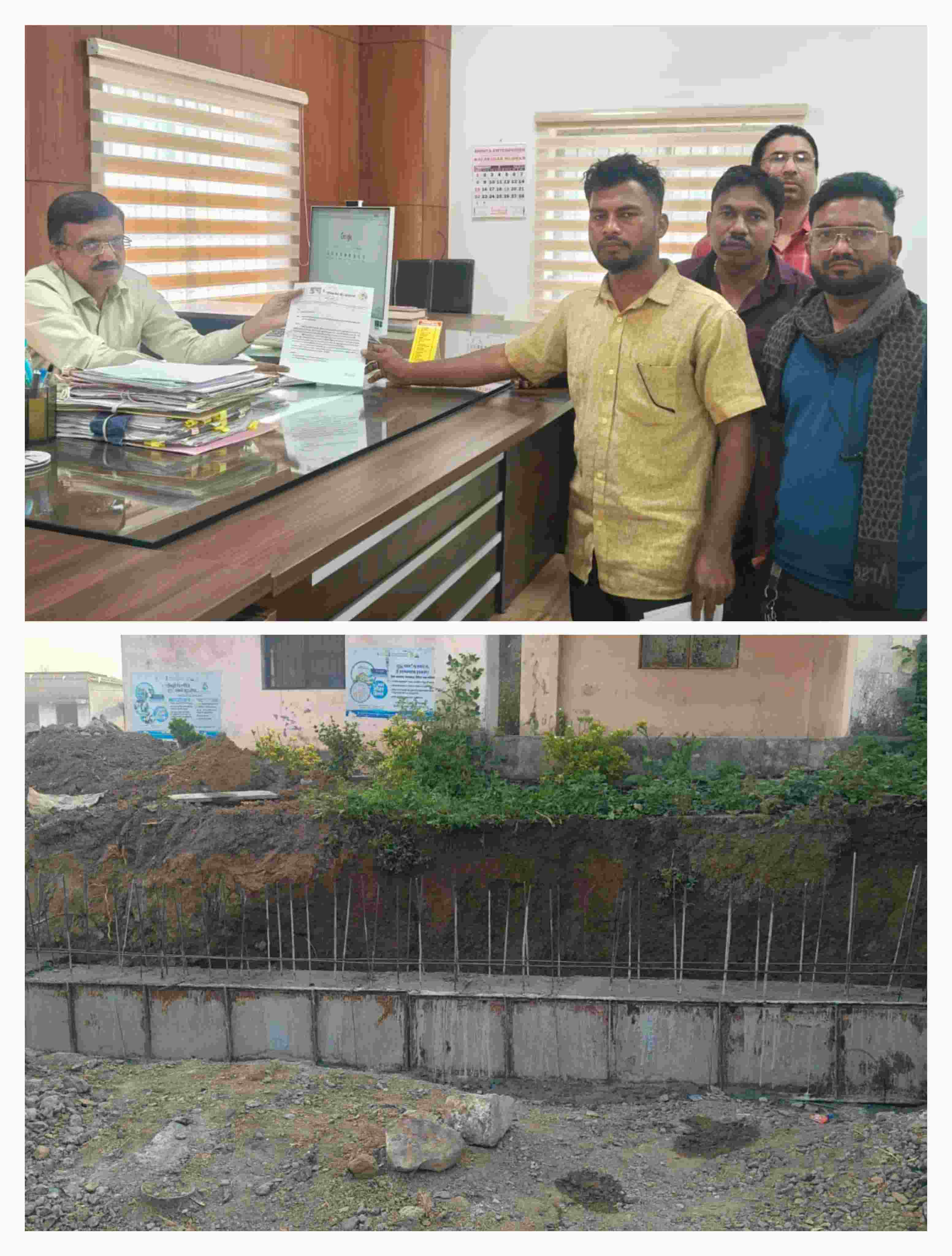 खरांगणा (गोडे) ग्रामपंचायत व्हॉल कंपाऊंड कामात भ्रष्टाचाराचे गंभीर आरोप; ‘युवा परिवर्तन की आवाज’ संघटना आक्रमक