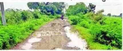 गाडेगाव-कानगाव रस्ता धोकादायक लोकप्रतिनिधींचे दुर्लक्ष