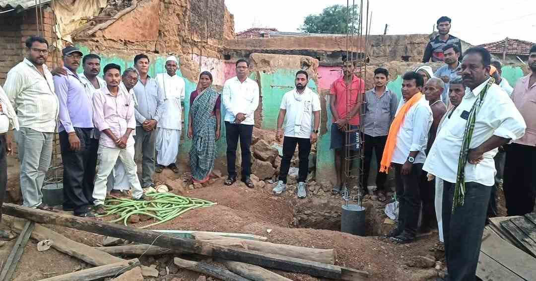 रेती अभावी घरकुलांच्या बांधकामास ब्रेक लाभार्थ्यांना पावसाळ्यात उघड्यावर राहण्याची वेळ