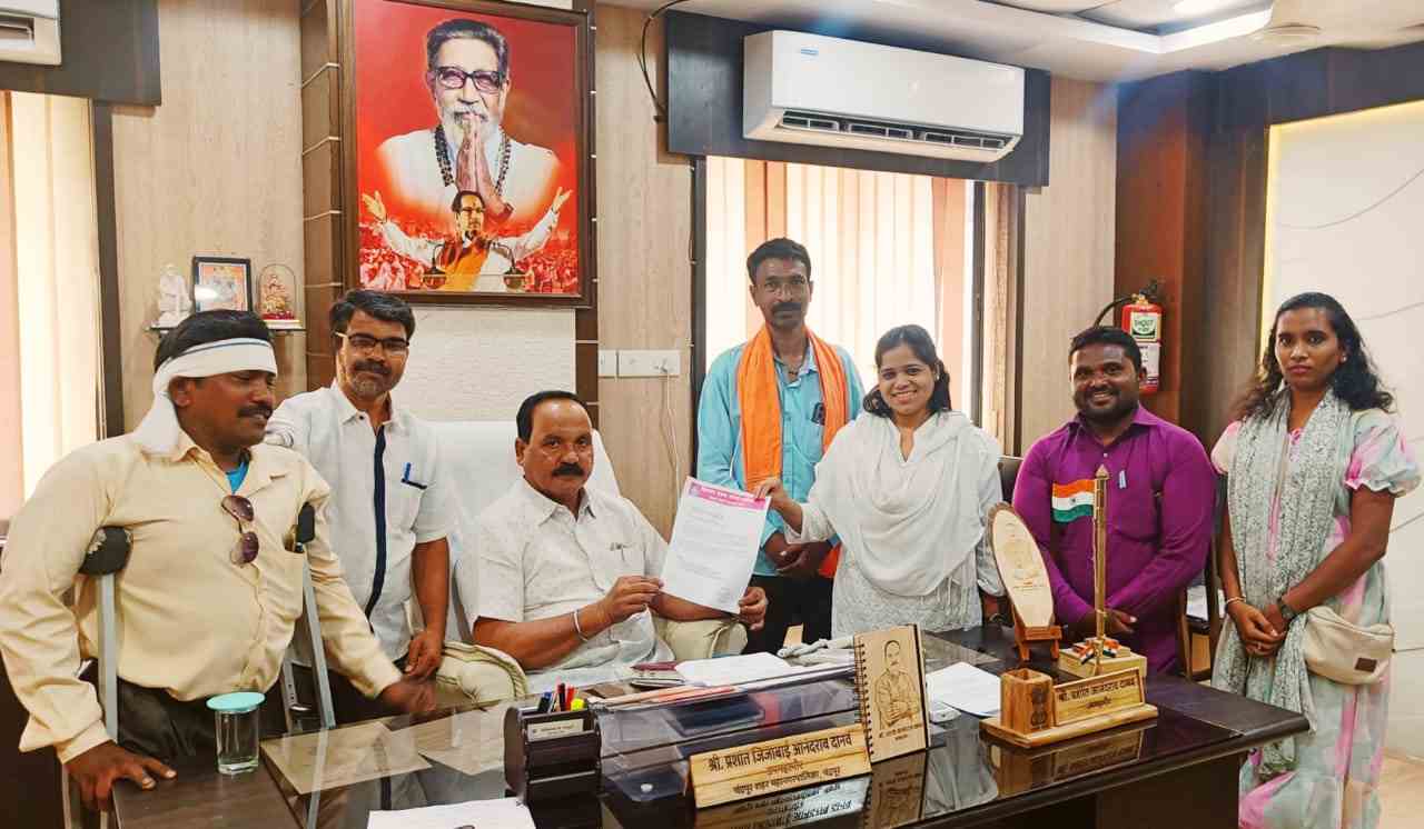 दिव्यांग हक्क संघर्ष समिति ने किया चंद्रपुर महानगर पालिका को आंदोलन का इशारा